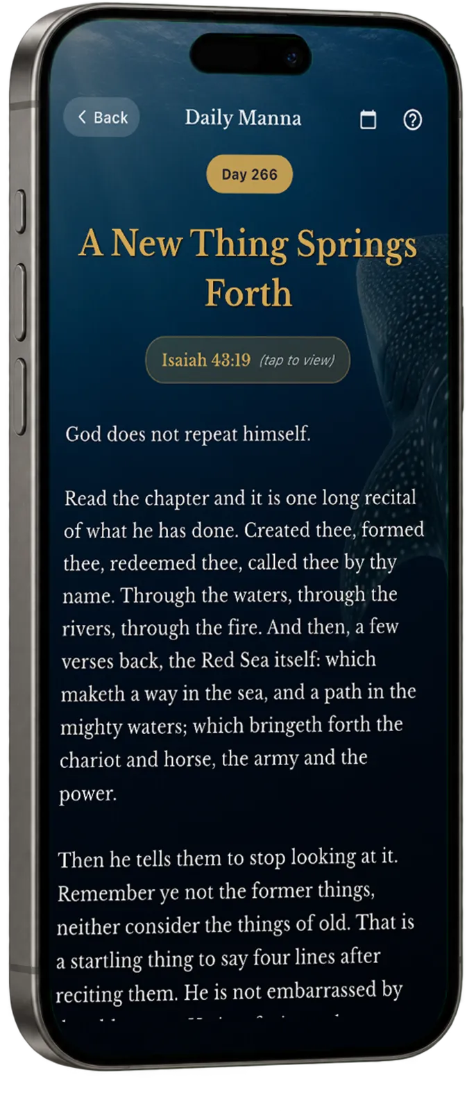Today's Daily Manna in VerseRoot