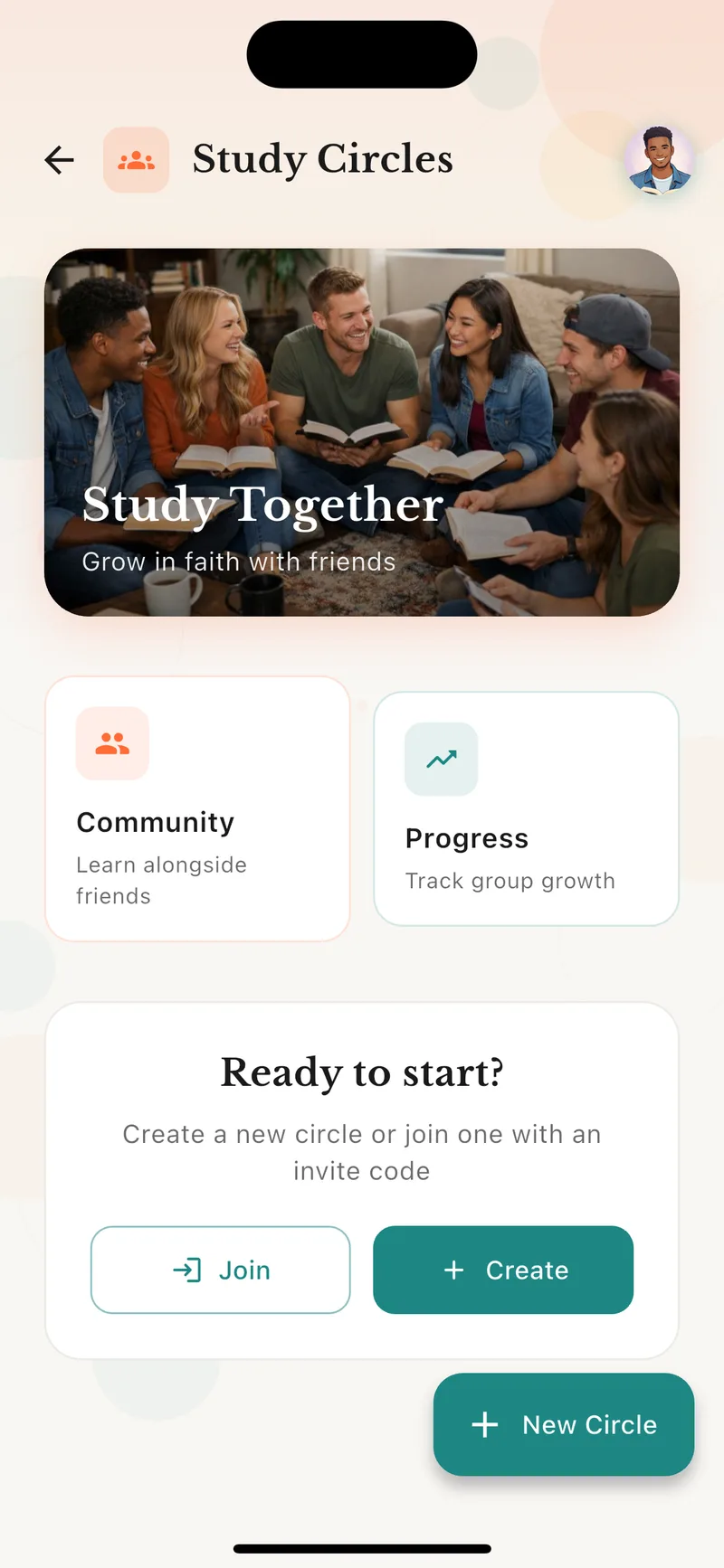 Study Circles feature in VerseRoot
